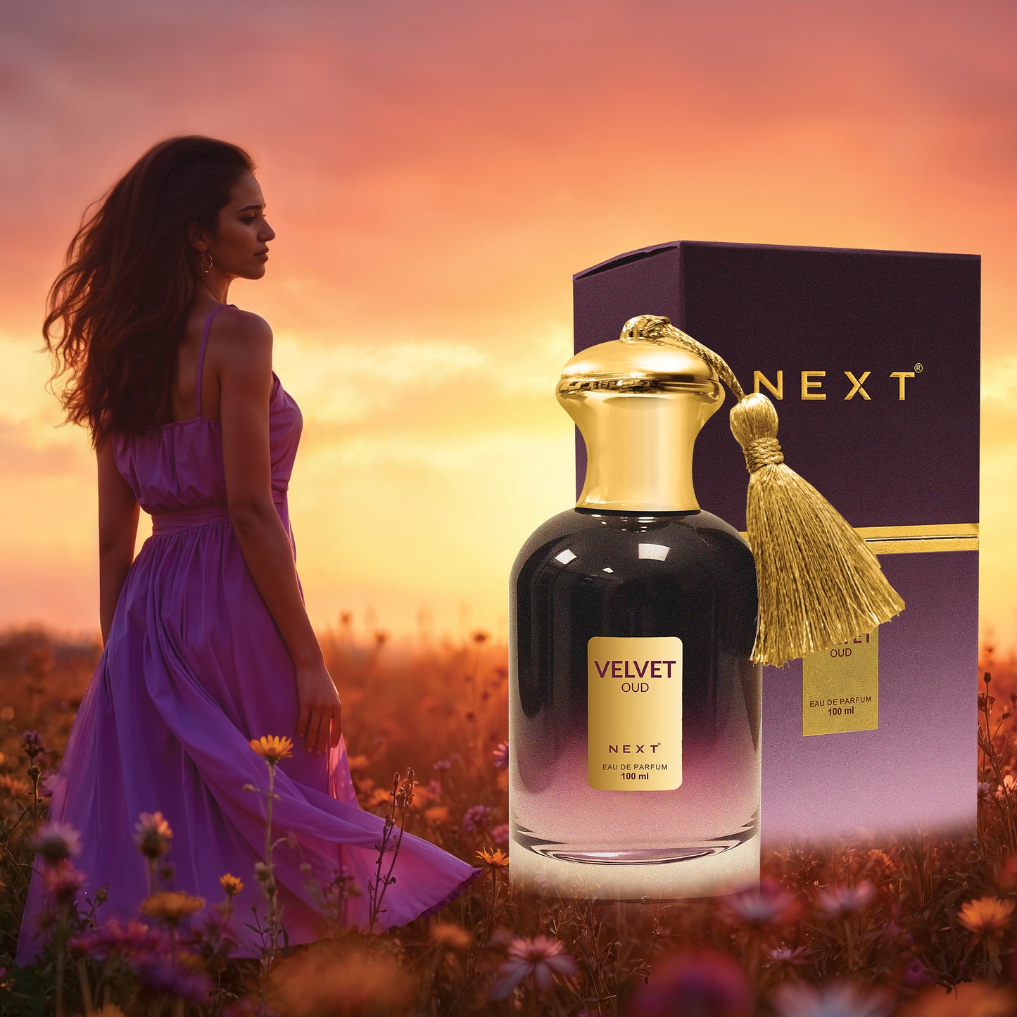 Next Care Luxury Velvet Oud Perfume Long Lasting Eau de Parfum - 100 ml (For Men & Women)
