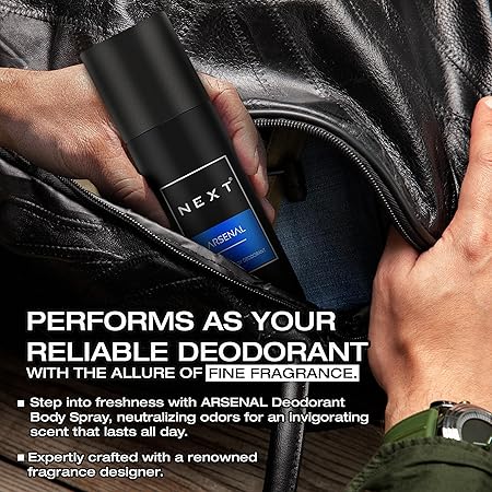 Next Care Arsenal Daily Use Deodorant for Men - 150 ml