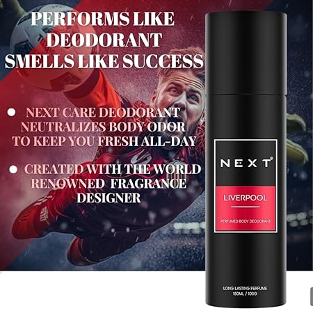 Next Care Liverpool Daily Use Deodorant for Men - 150ml