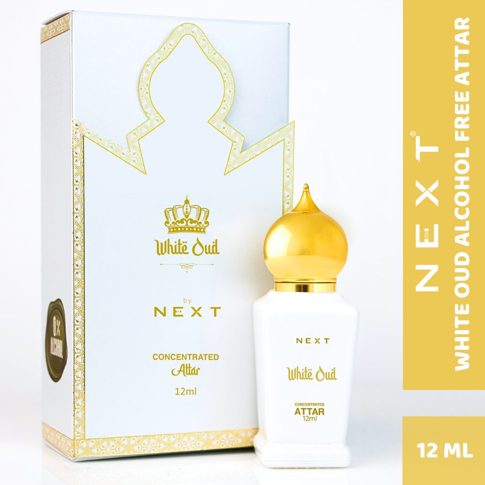 Next Care Premium White Oud Long Lasting Alcohol-Free Roll-On Attar 12ml
