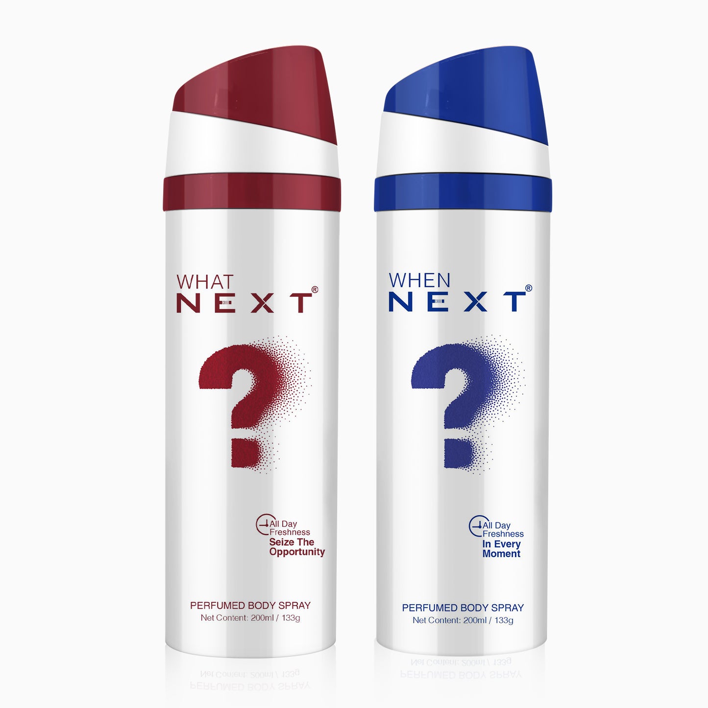 Next What? & When ? Long lasting perfume body spray for men & women – 200ml each ( New Edition )