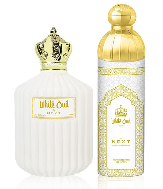 Luxury White Oud Perfume and Deodorant 100ml +200ml|Long Lasting Fragrance |Odor Control |Party Perfume