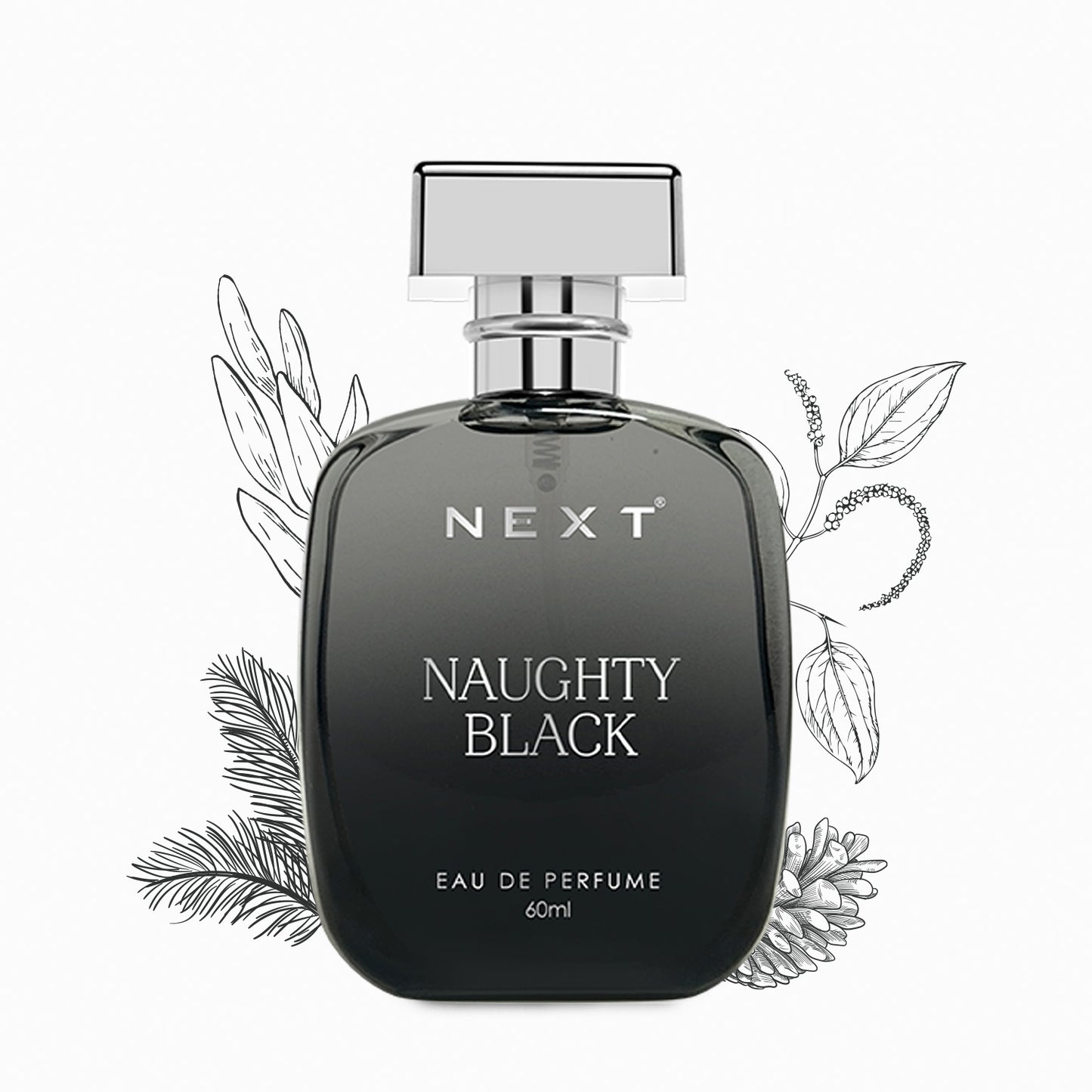 NEXT Naughty Black Long Lasting Eau De Perfume for Men - 60ml