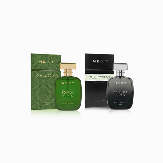 Next Luxury Combo Pack of 2 Perfume - Naughty Black & Royal Class - 60ml Each
