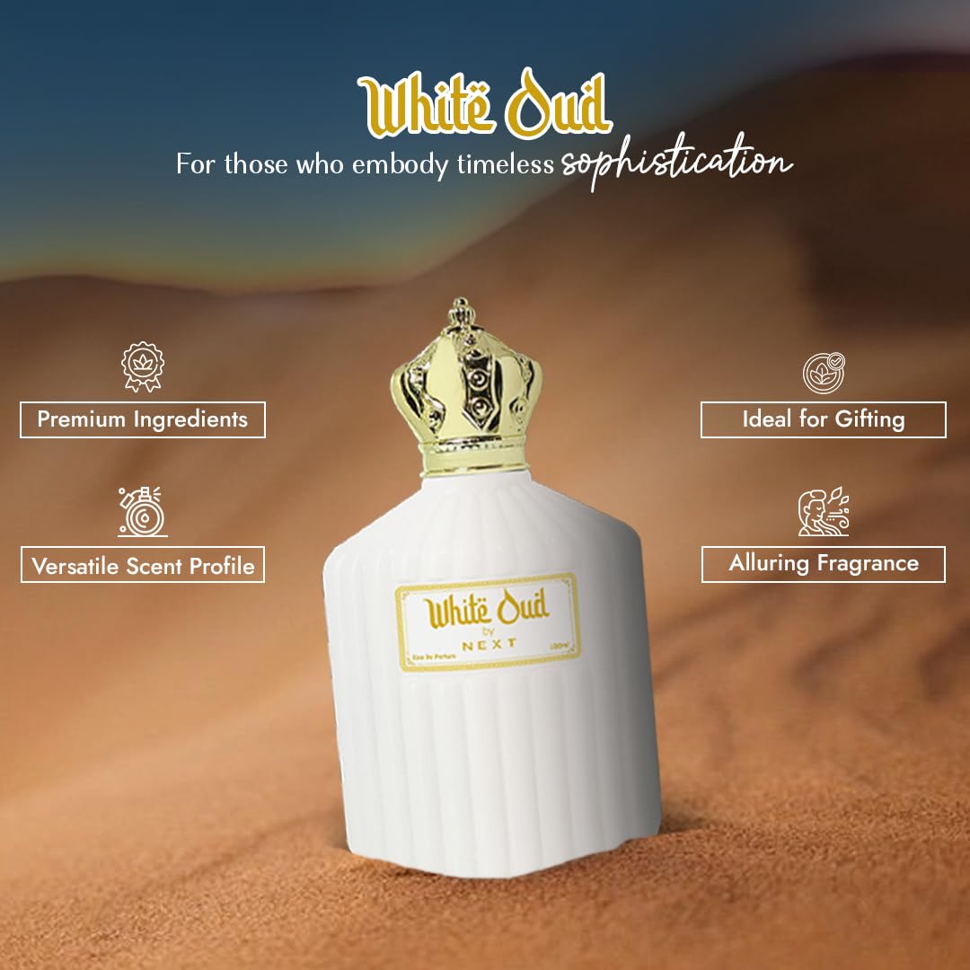 White Oud Perfume 100ml |Long Lasting Fragrance |Travel Friendlly|Party Perfume