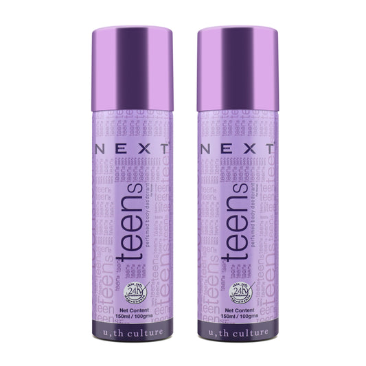 Next Combo pack of 2 Teens Perfumed Body Deodorant 2 x 150 ml