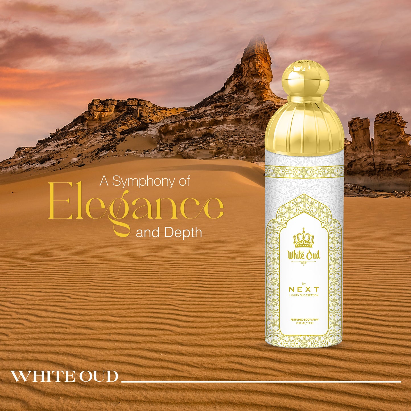 Luxury White Oud Perfume and Deodorant 100ml +200ml|Long Lasting Fragrance |Odor Control |Party Perfume
