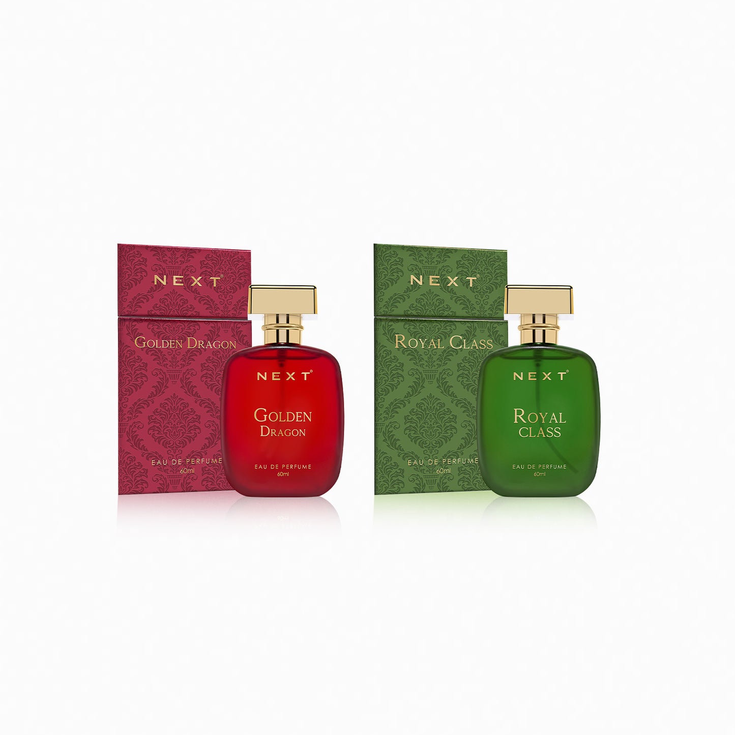 Next Luxury Combo Pack of 2 Perfume -Golden Dragon & Royal Class - 60ml Each