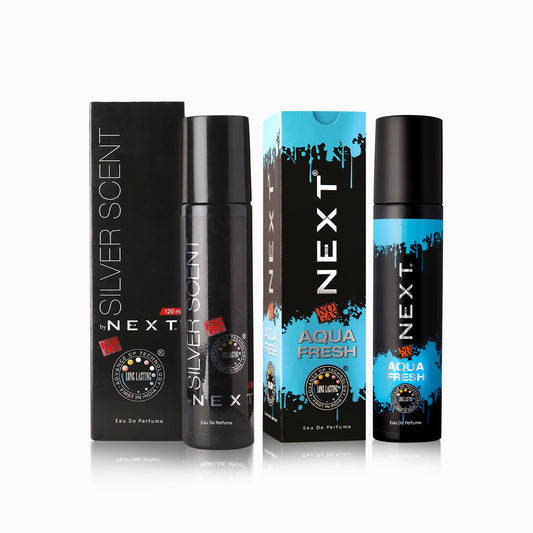 NEXT Pack of 2 Perfumes 120ml - Silver Scent 120ml, Aqua Fresh 120ml